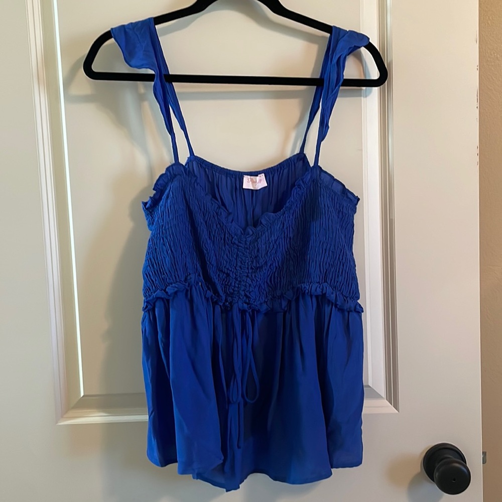 Blue tank- never worn